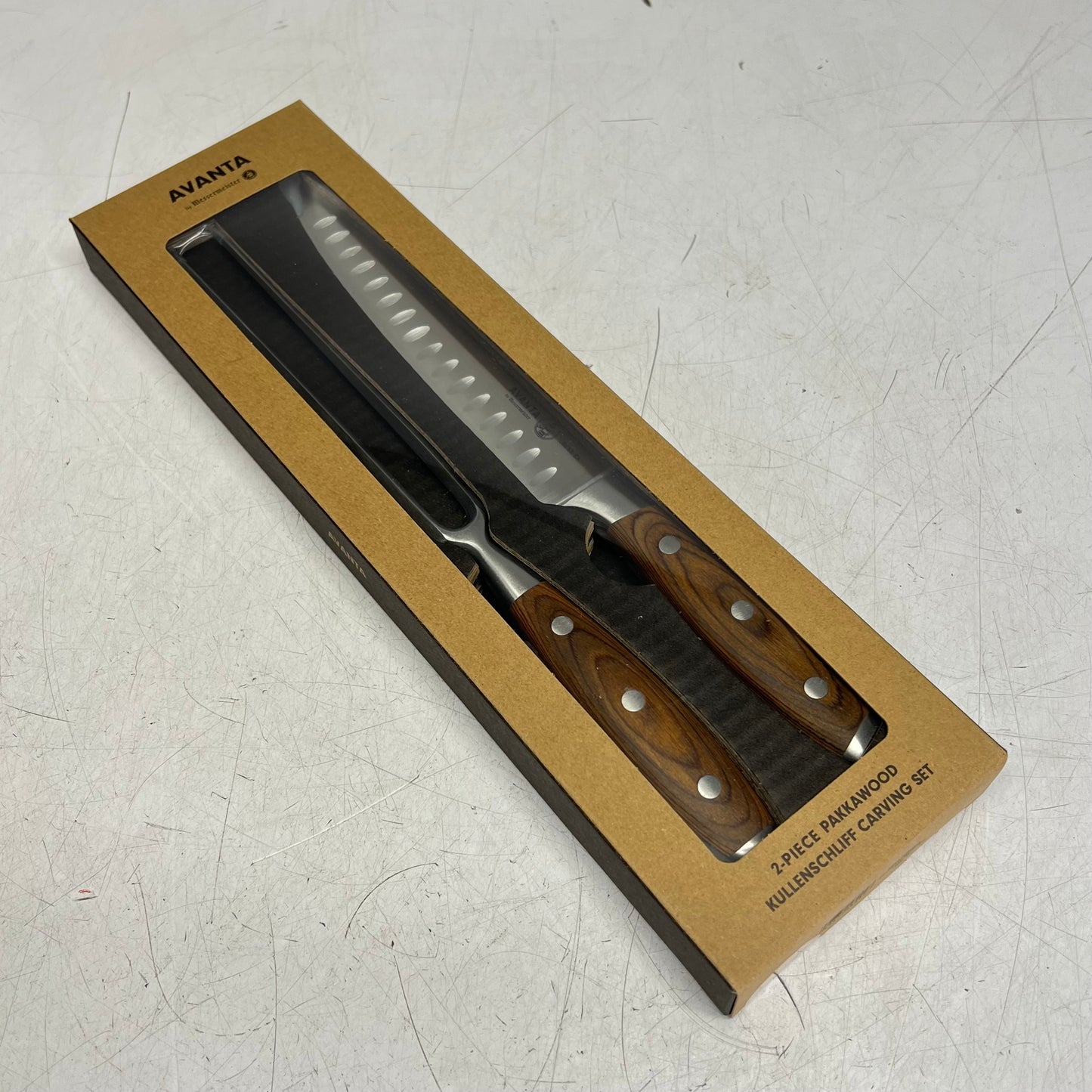 MESSERMEISTER  (10 PIECE) Avanta Pakkawood Knife Set  Brazilian Brown  L8000-10S