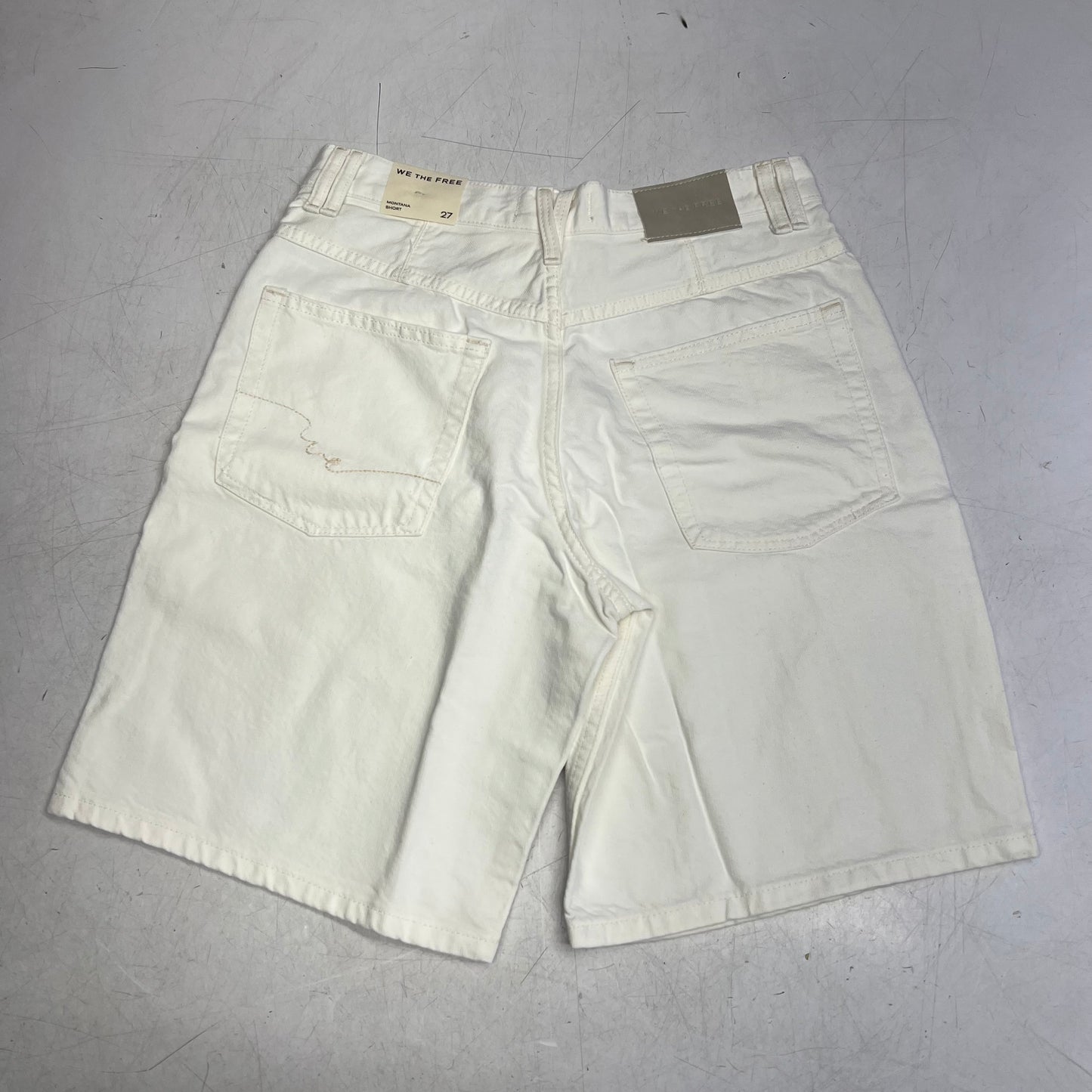 FREE PEOPLE We the Free Montana Shorts Knee Length Women's sz 27 White OB2181075