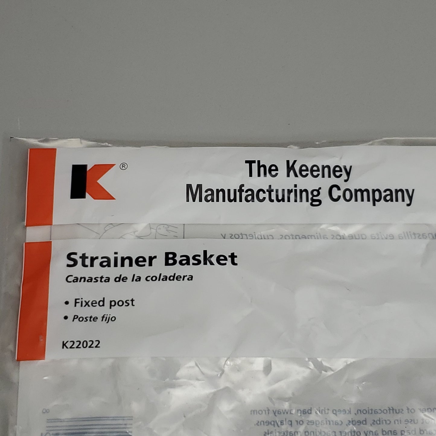 KEENEY 2 PK Strainer Baskets Fixed Post Stainless Steel Finish 3.5" K22022 (New)