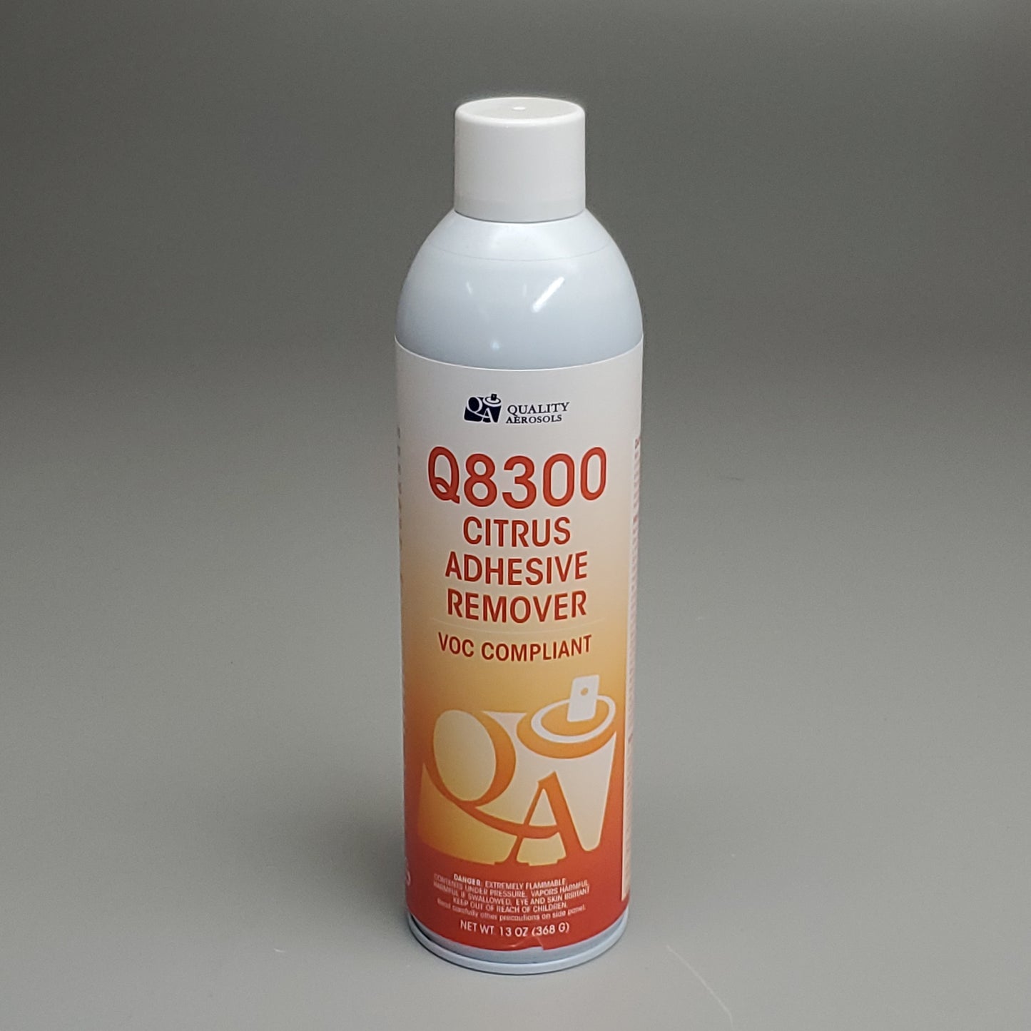 QUALITY AEROSOLS Citrus Adhesive Remover 13 oz VOC Compliant Q8300 (New)