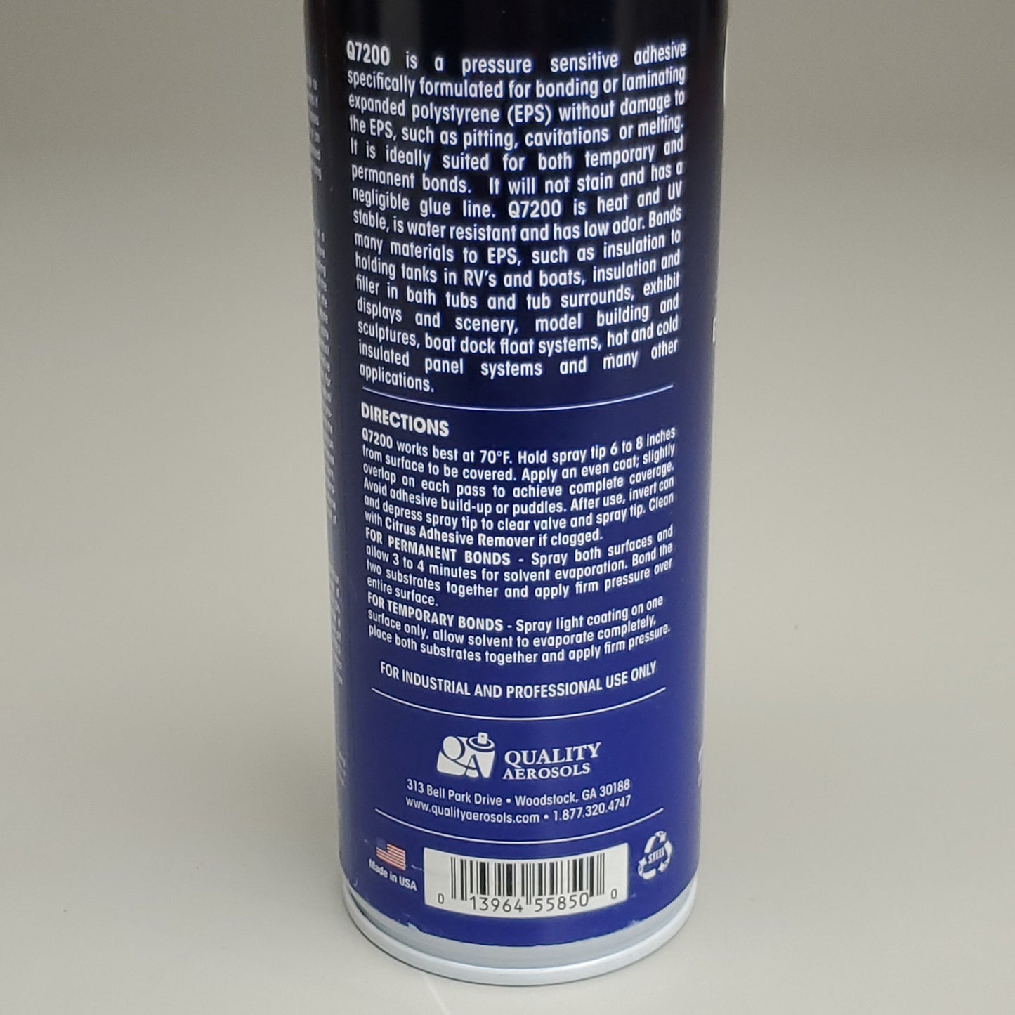 QUALITY AEROSOLS Expanded Polystyrene Special Purpose Adhesive 13 oz Q7200 (New)