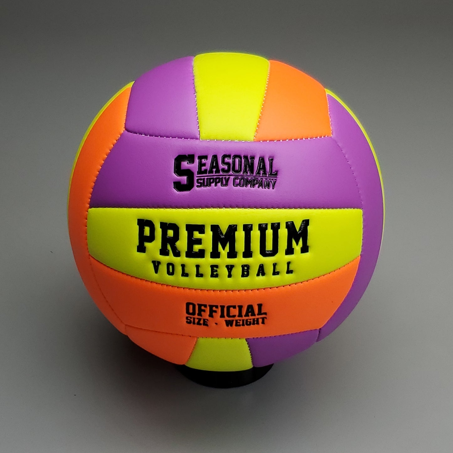 SEASONAL SUPPLY CO (4 PACK) Multi Colored Premium Volleyballs Official Sz & Weight