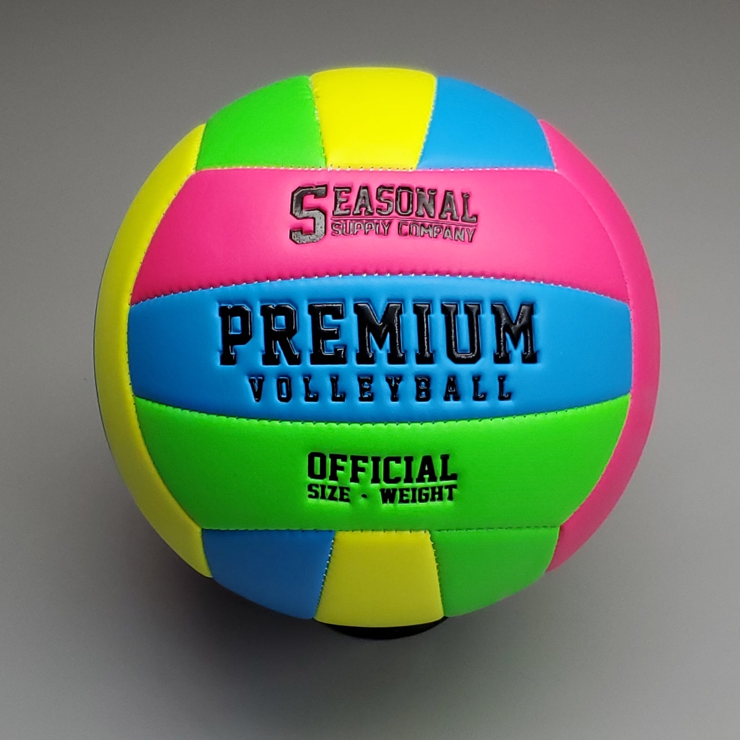 SEASONAL SUPPLY CO (4 PACK) Multi Colored Premium Volleyballs Official Sz & Weight