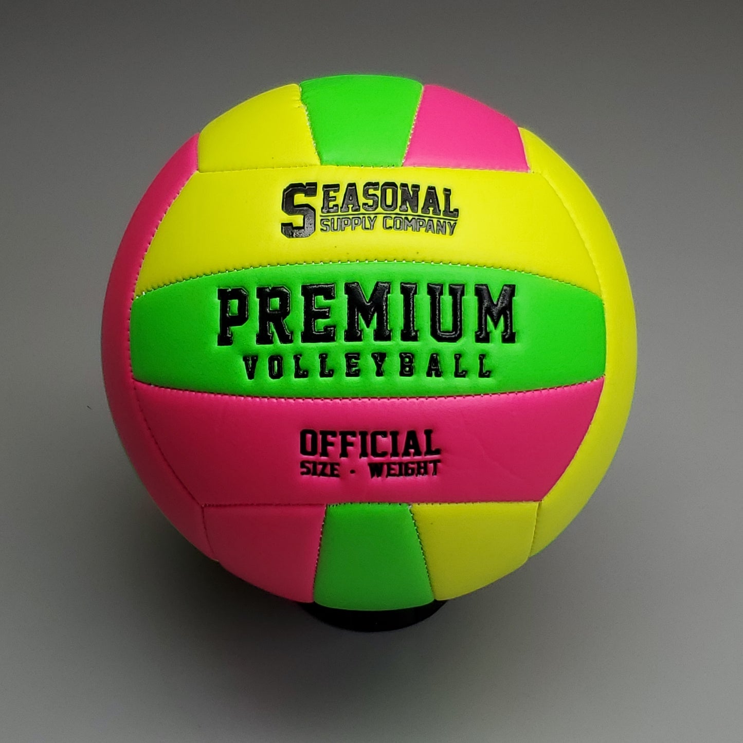 SEASONAL SUPPLY CO (4 PACK) Multi Colored Premium Volleyballs Official Sz & Weight