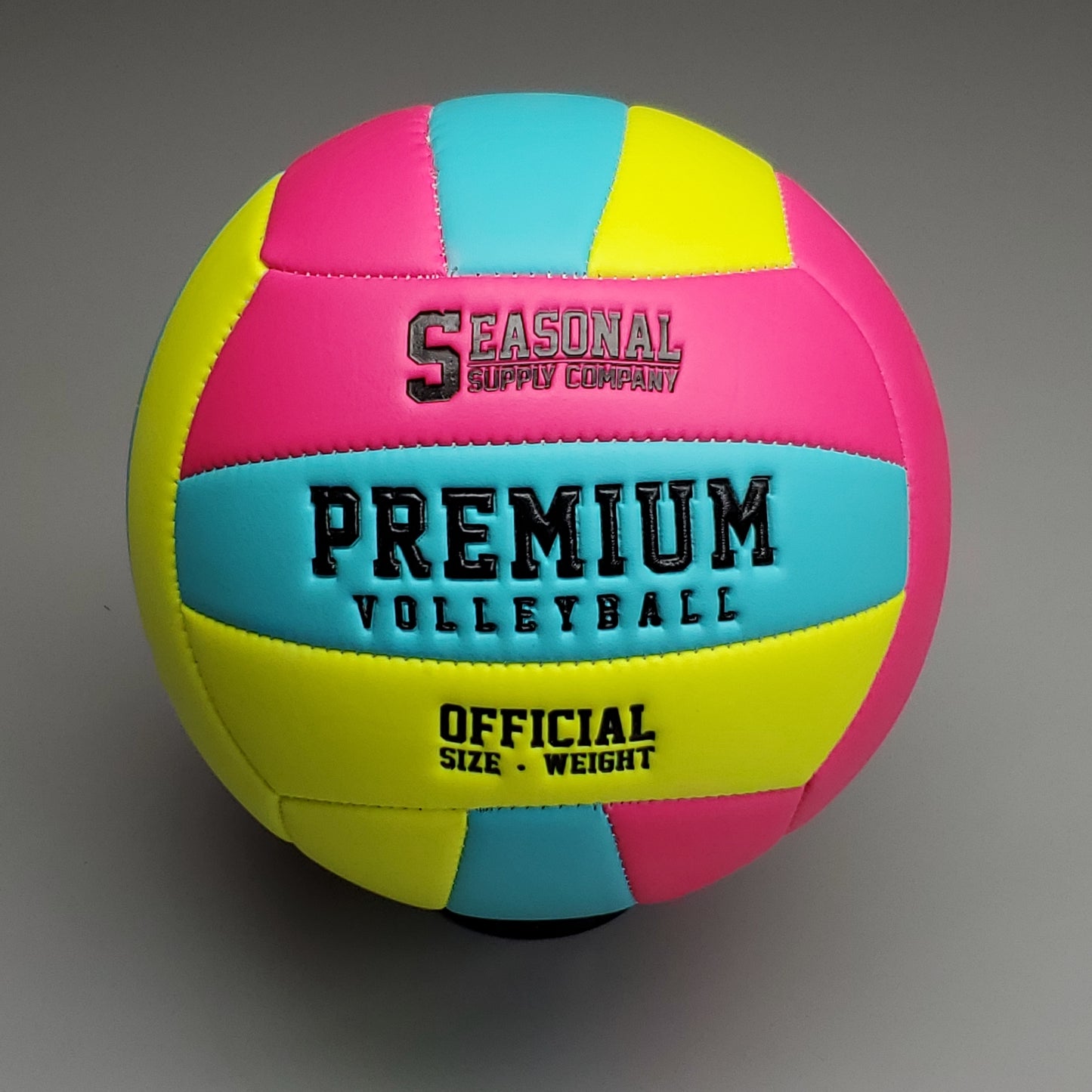 SEASONAL SUPPLY CO (4 PACK) Multi Colored Premium Volleyballs Official Sz & Weight