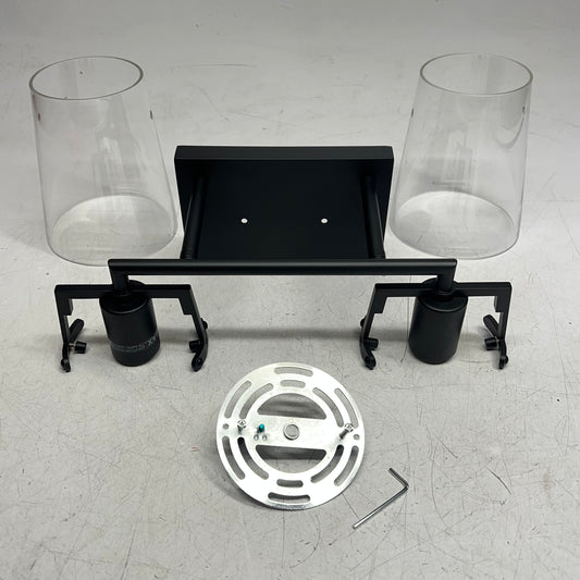 VISUAL COMFORT Crofton 2-light Vanity By Drew & Jonathan Matte Black DJV1032MBK