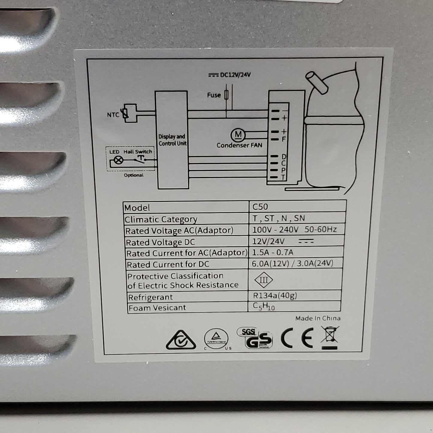 VEVOR 12 Volt Refrigerator, Portable Refrigerator(-4℉~68℉)With APP Control(New)