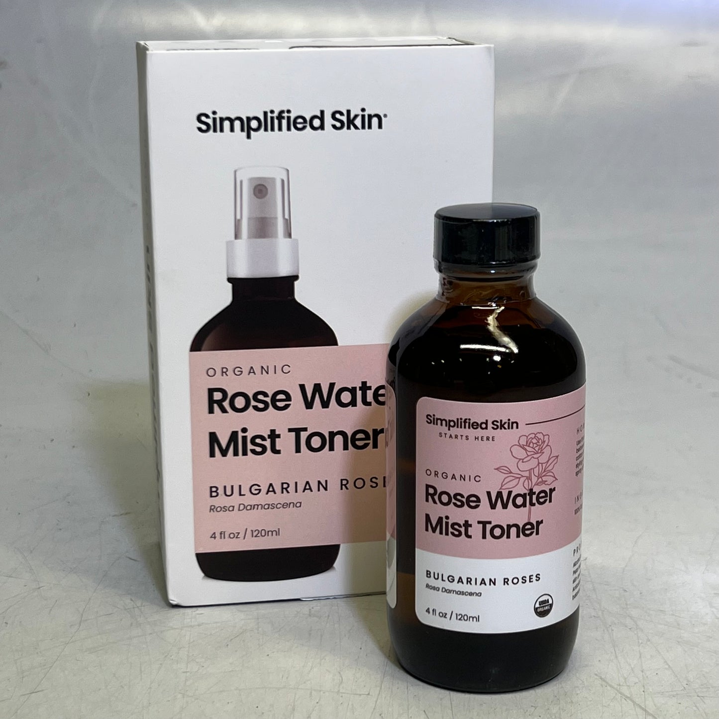 SIMPLIFIED SKIN Rose Water Mist Toner 4 fl oz BB 08/27