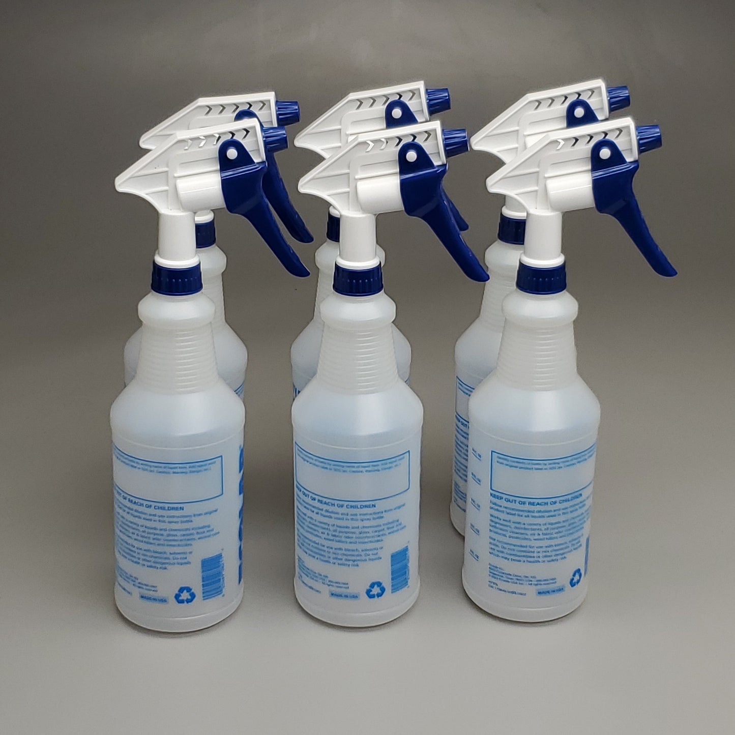 ZA@ ECOLAB 6 Pack of Heavy Duty Spray Bottles 32 fl oz 53004560 (New) B