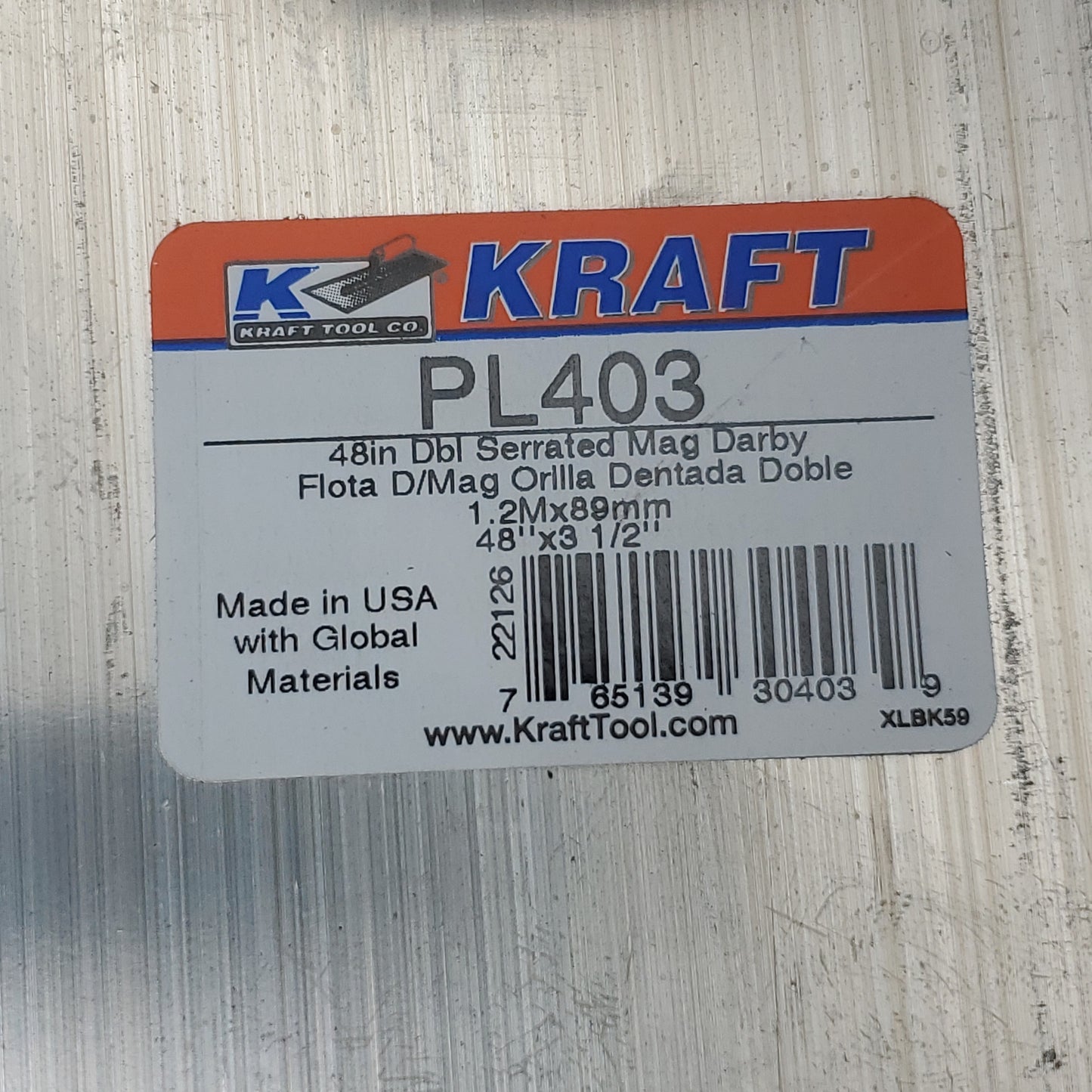 KRAFT Double Serrated Magnesium Darby 48" PL403 (New)