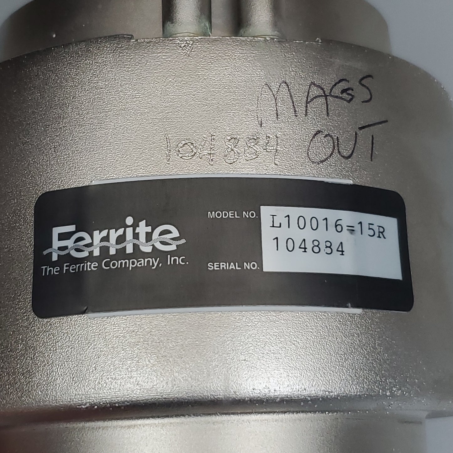 FERRITE Mega Industries L-Band Magnetron Microwave Tube L10016-15R  (For Parts)