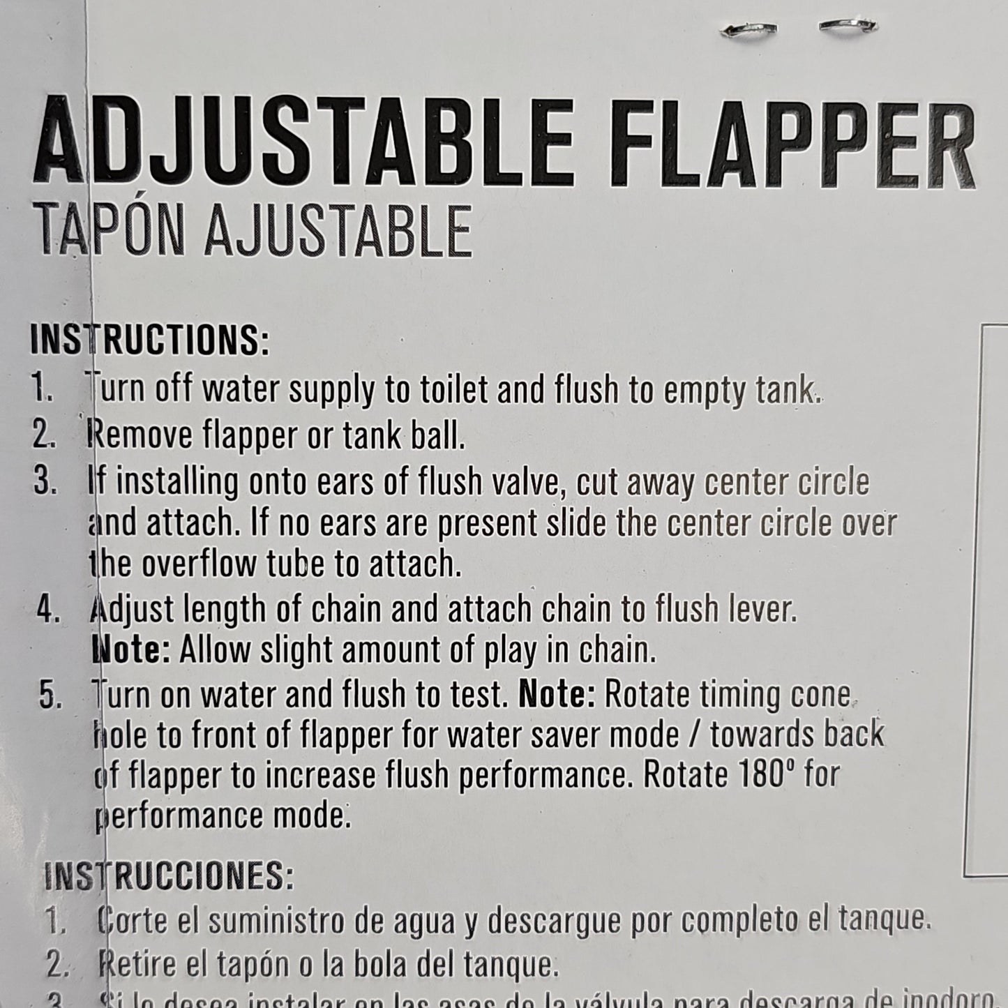 ACE Adjustable Flapper for Toilet Plastic 2" 4-Pk ACE836-79 4008587 (New)
