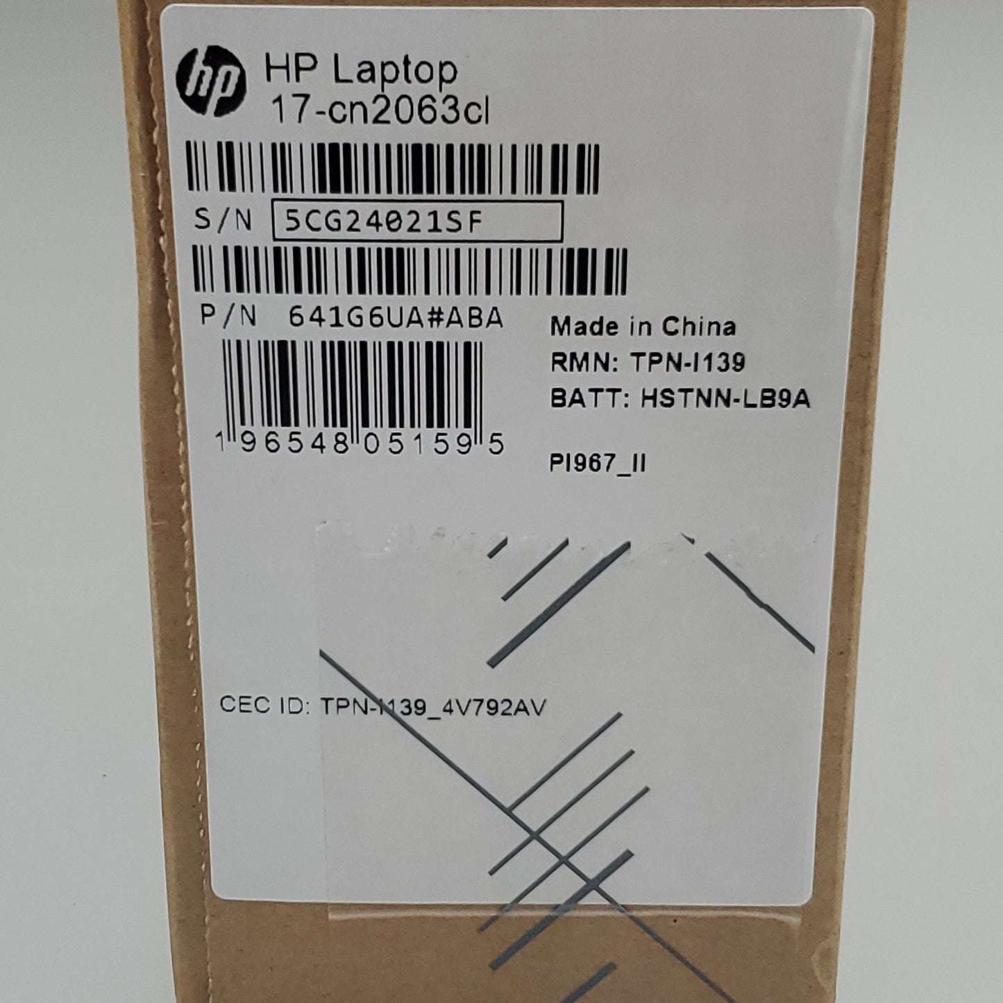 HP Laptop Non-Touch i5-1235U 512 SSD 12GB RAM Win11 17.3" 17-cn2063cl (New)