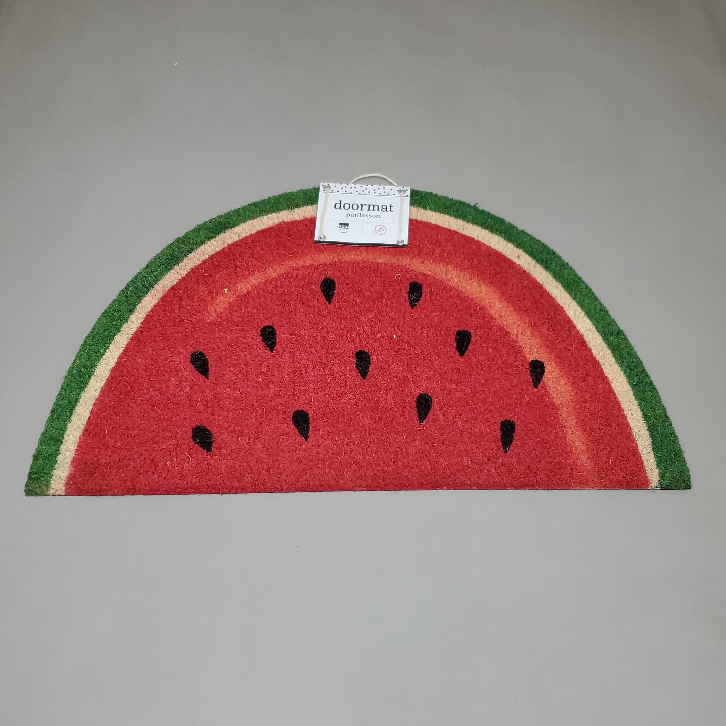 NOW DESIGNS Doormat Paillasson Watermelon Doormat 30" x 17" Red 3035008 (New)