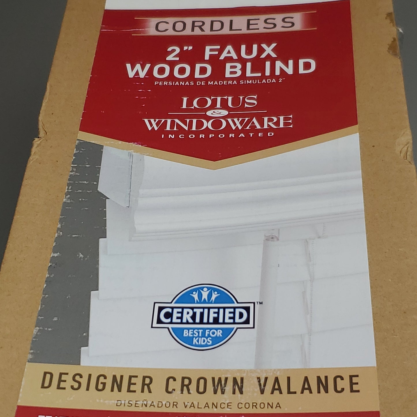 LOTUS WINDOWEAR Lot of 3 Fauxwood Blinds Cordless 2" X 38.5" X 72" White FCX4372WH (New)