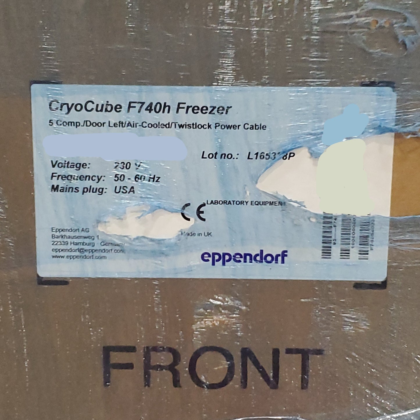 EPPENDORF CryoCube Laboratory Freezer F740H