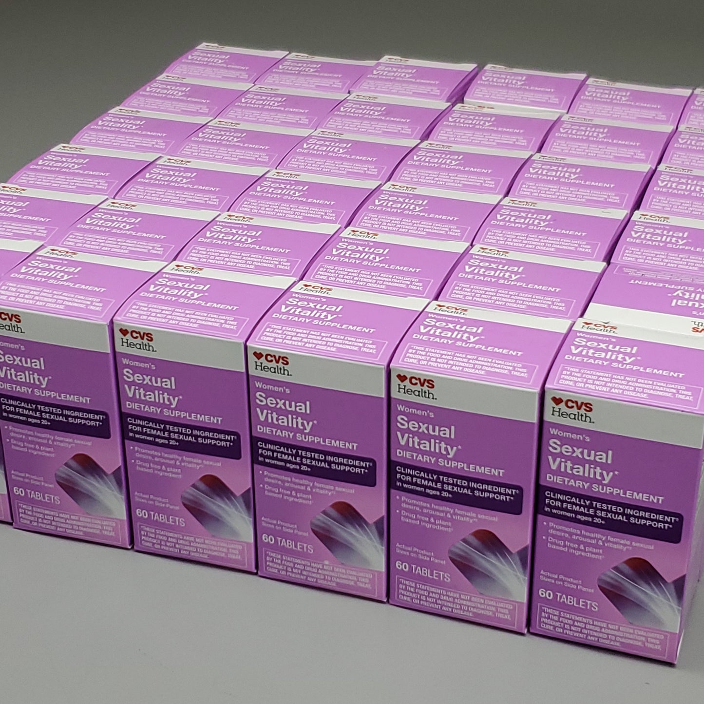 ZA@ 36 Bottles! CVS Women's Sexual Vitality Dietary Supplement 60 Count (03/24) A