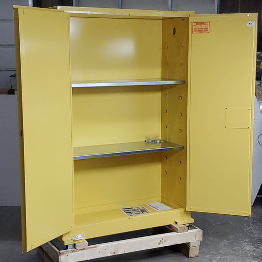 SECURALL Rolling Safety Storage Cabinet for Flammable Liquids 45 Gal Capacity A345-C (AS-IS)(A)