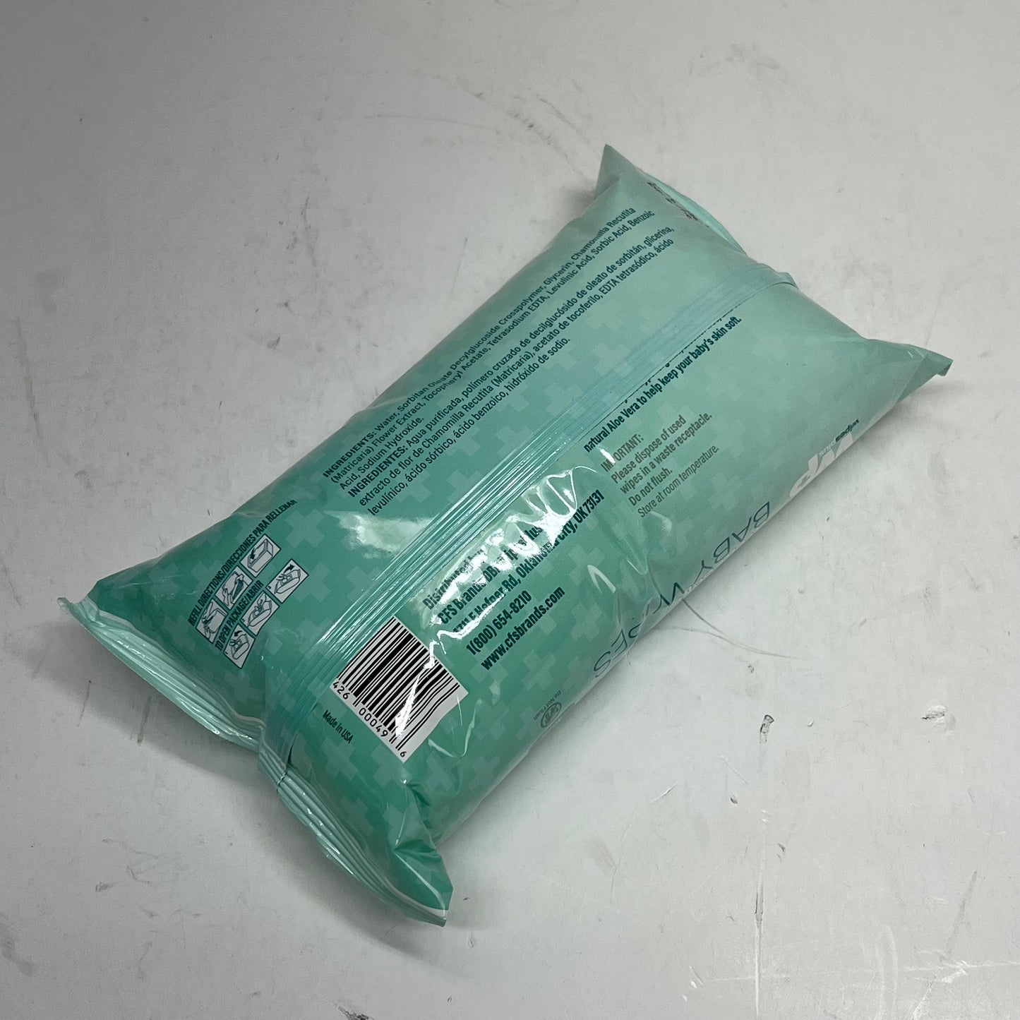 WP WIPES PLUS  (12 PACK, 80 EACH) Baby Wipes Unscented Alcohol Free BB 07/27