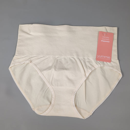 YUMMIE Nylon Brief Women's Underwear Sz S/M Nude YT6-576 (New)