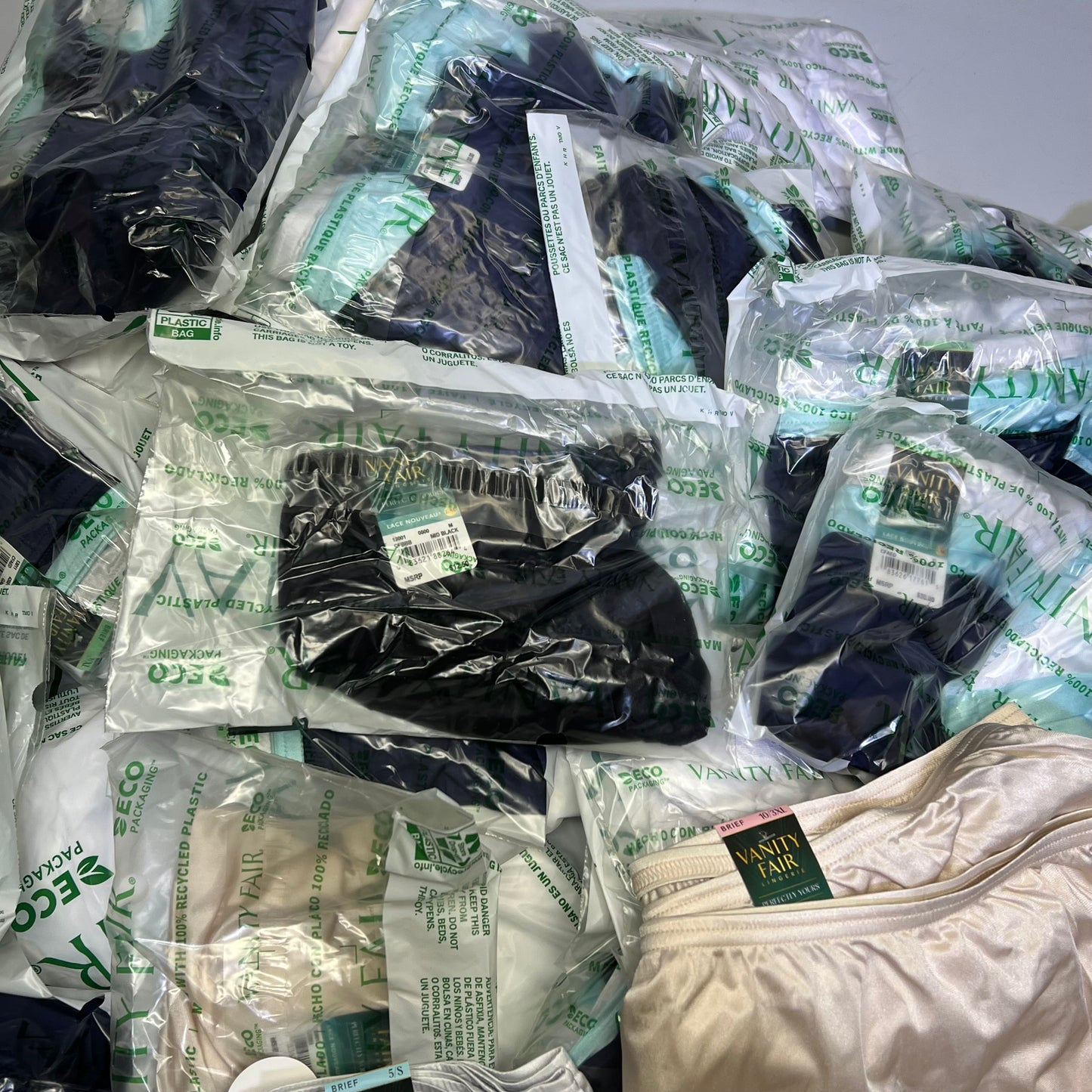 ZA@ VANITIY FAIR Lot Of Assorted Briefs w/ Lace Women's Variety Sz  Multicolor