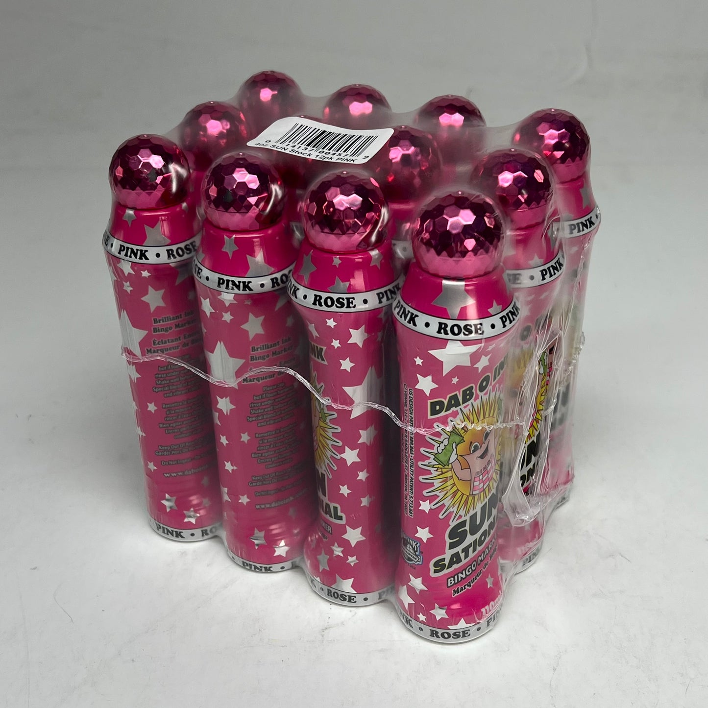 DAB O INK (12 PACK) Sun Sational Bingo Marker Bright Ink 110ml/4oz Pink D26