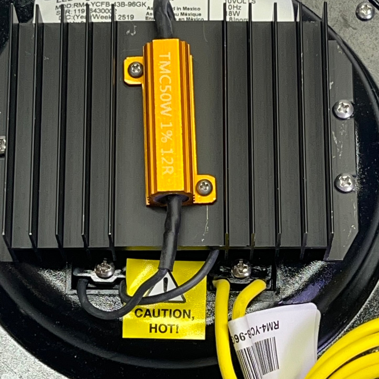 GE LED Colorlight Wayside Signals 8" - 2000' Visibility Yellow RM4-YCFB-43B-96GK