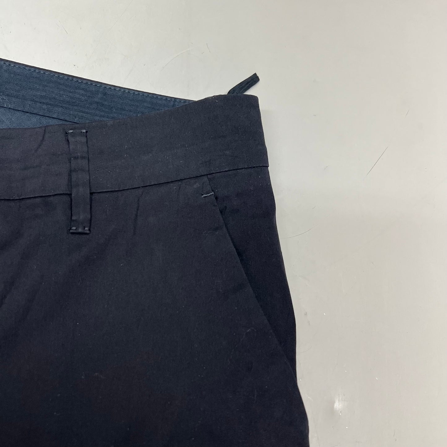 PRADA Milano Pants 78% Cotton 10% Nylon 3% Elastane Sz 46 Black