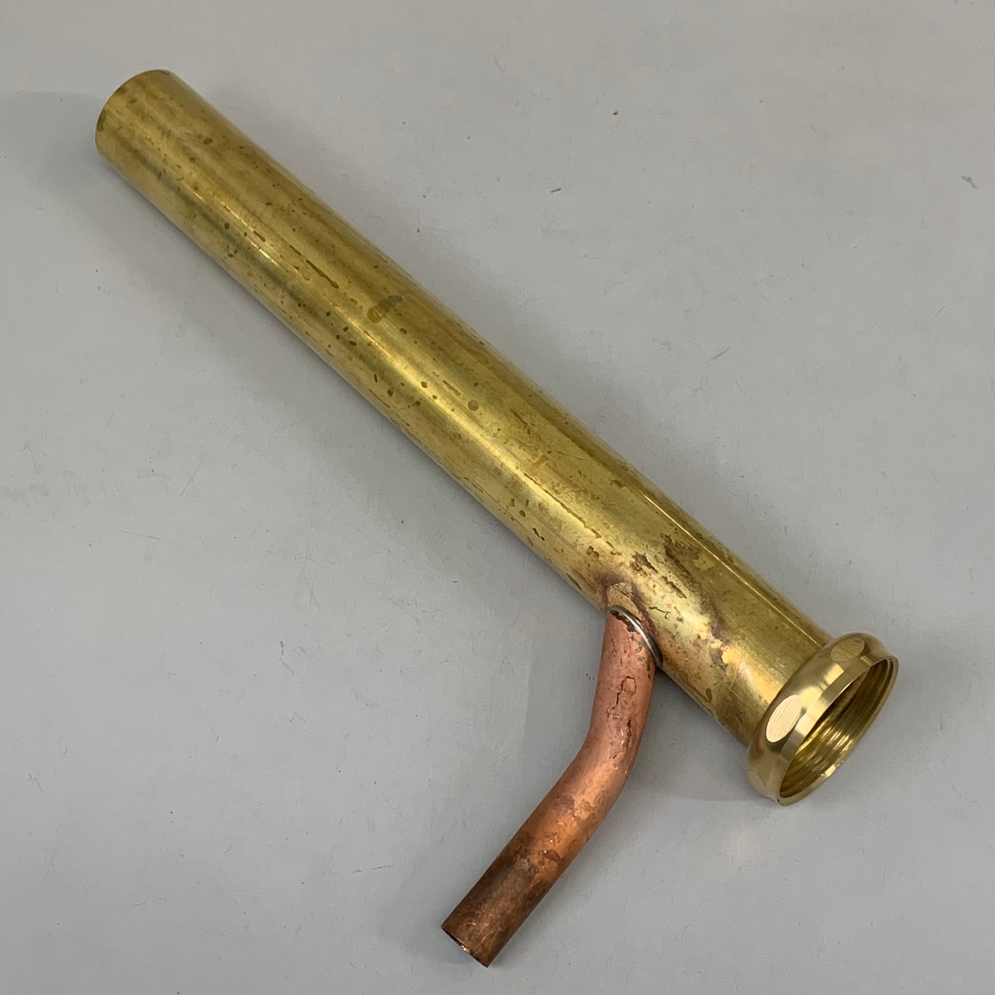 DEARBORN Dishwasher Tailpiece W/ Brass Nut 1 1/2" Sweat Branch Brass 813B-3