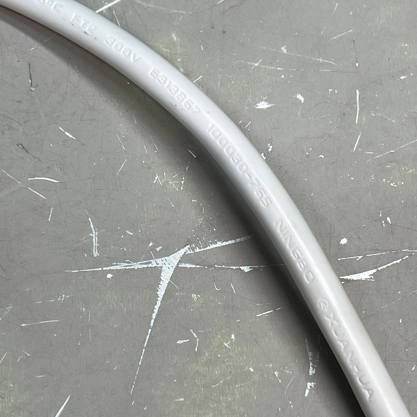 ZA@ NINGBO XUANHAU (2 PACK) Power Cords SJTW 3/C 16 AWG 105 Degree FT3 300V 10ft White 10200000025 E