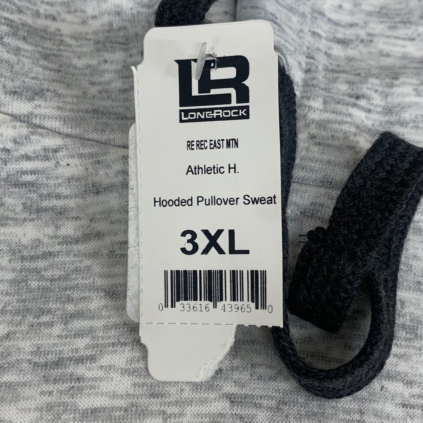 LONEROCK Helen Georgia Tie Hoodie Sz 3XL White/Grey