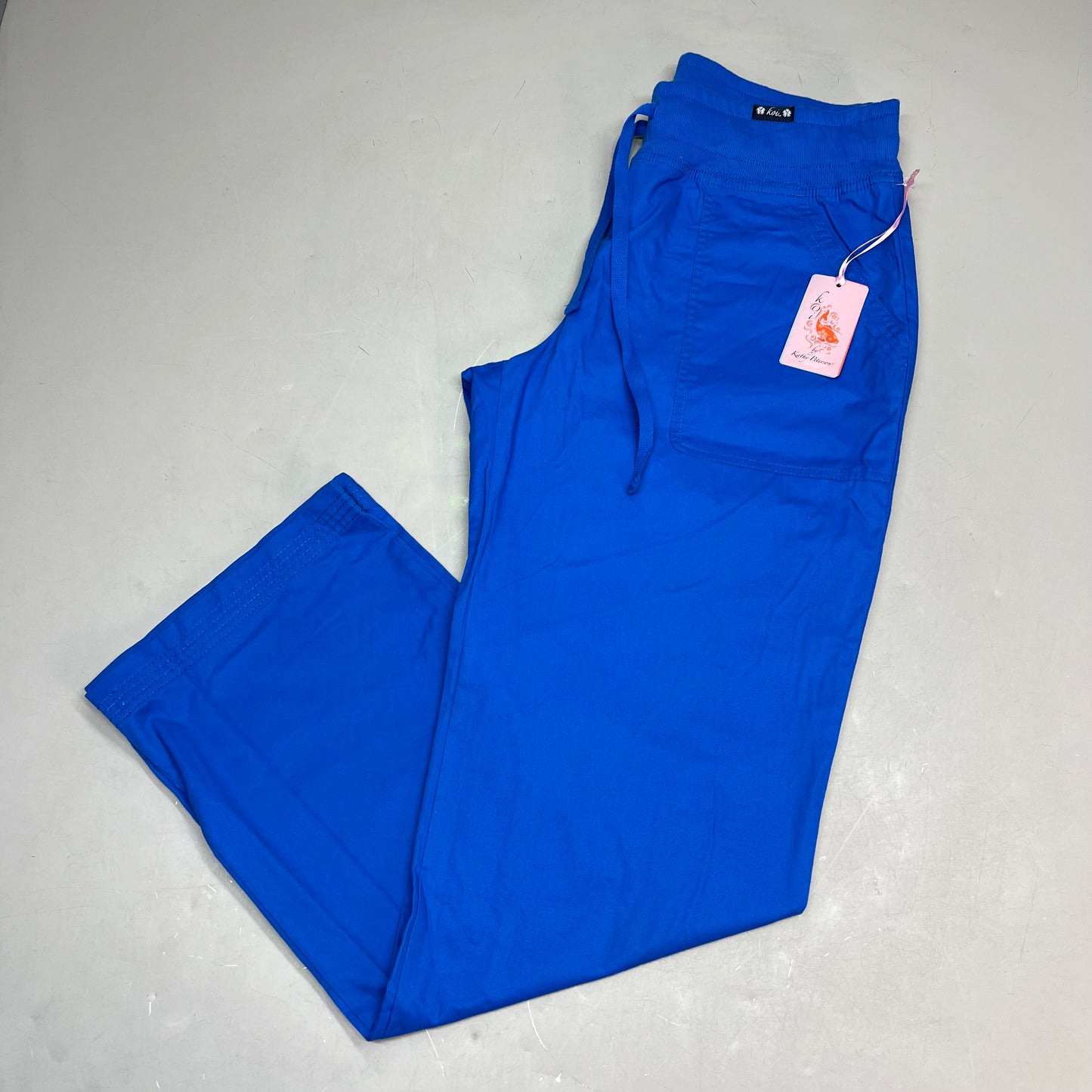 KOI Classic Morgan Scrubs Pants  Women's Sz M Tall Royal Blue 713-T-020
