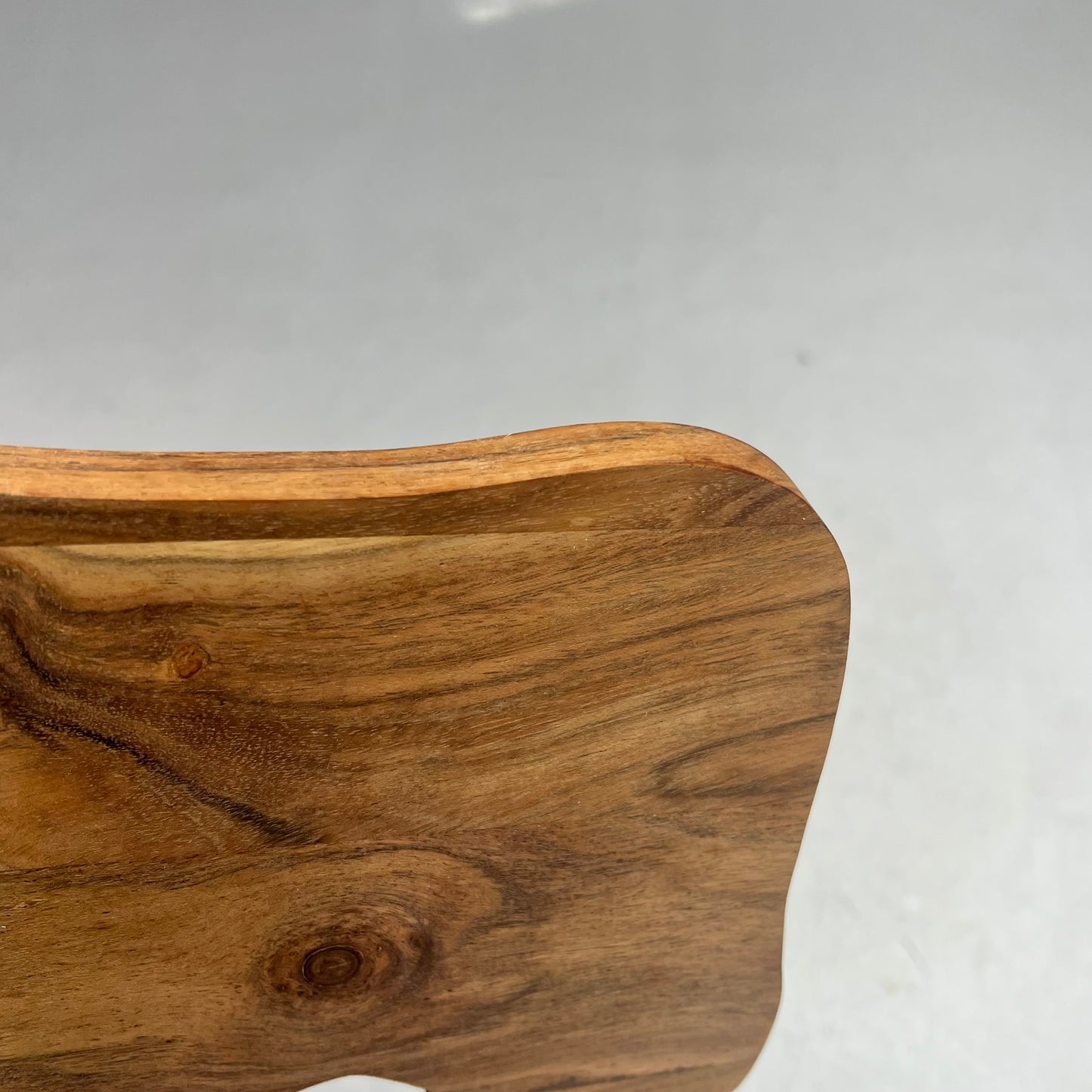CREATIVE CO OP Acacia Wood Cow Shaped Cheese/cutting Board Natural  DG0078