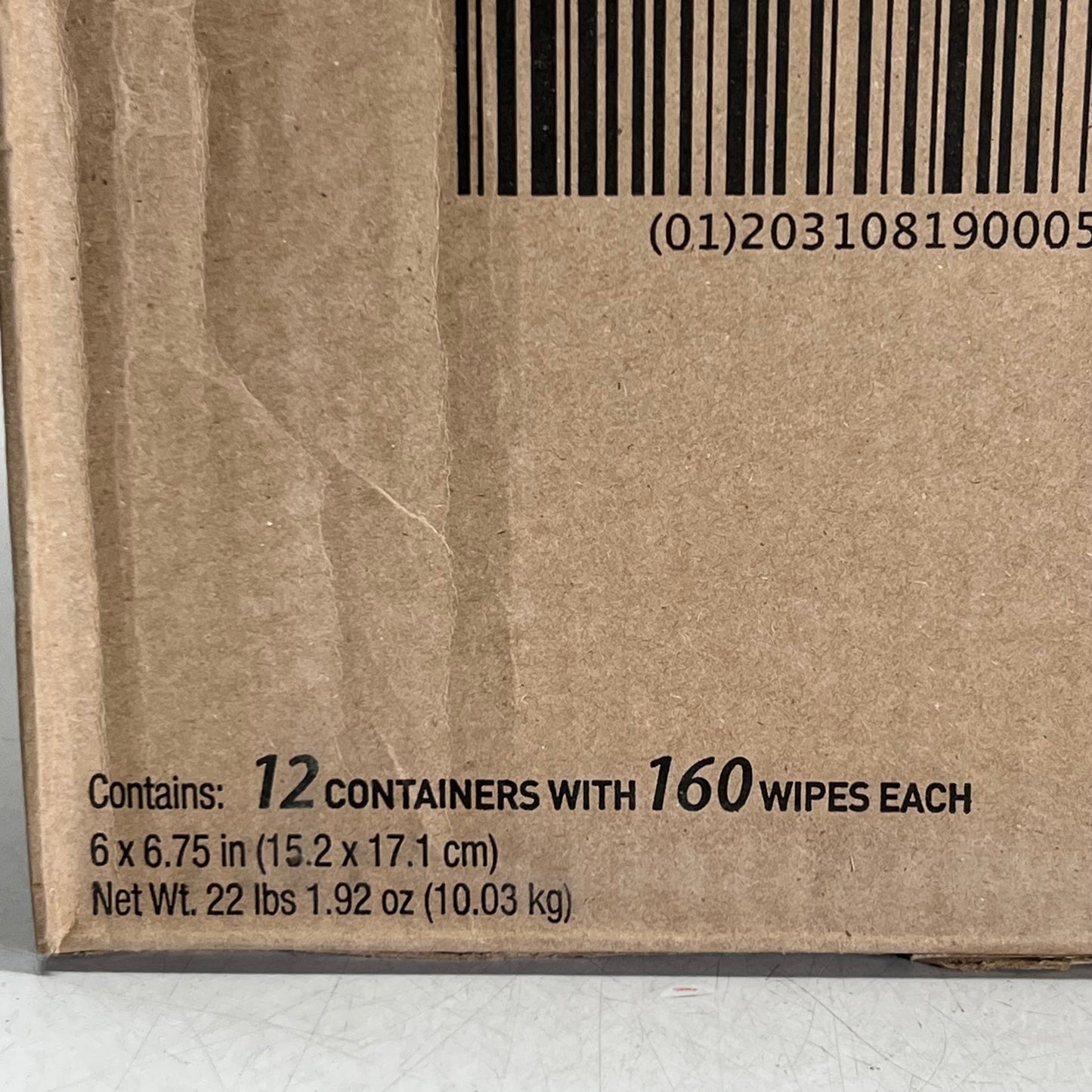 SANI CLOTH (12 PACK Of 160 Wipes) Plus Germicidal Disposable Wipes Sz Large, White Q89072 BB 01/28
