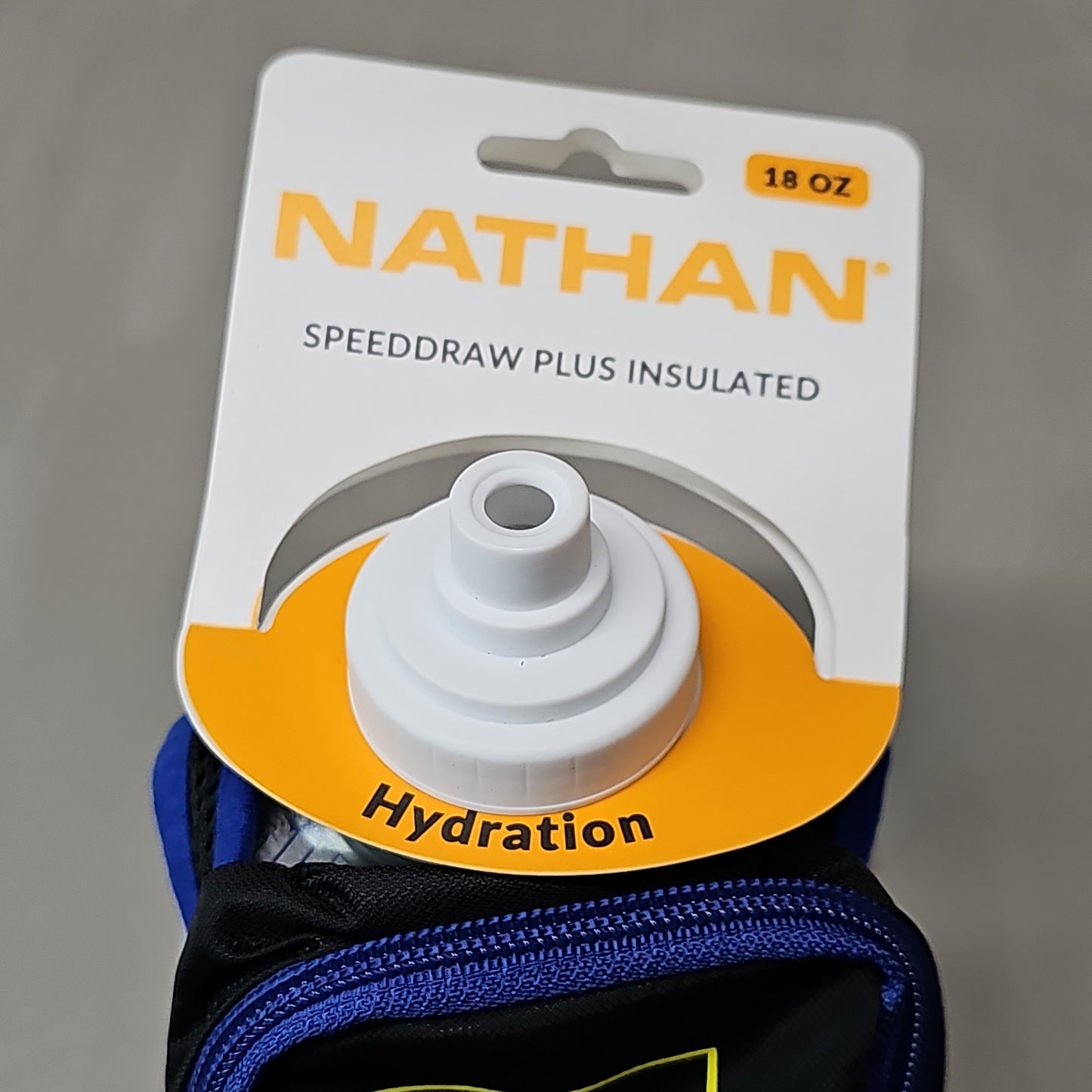 NATHAN Speeddraw Plus Insulated Flask Water Bottle 18 Oz Black/Limelig –  PayWut