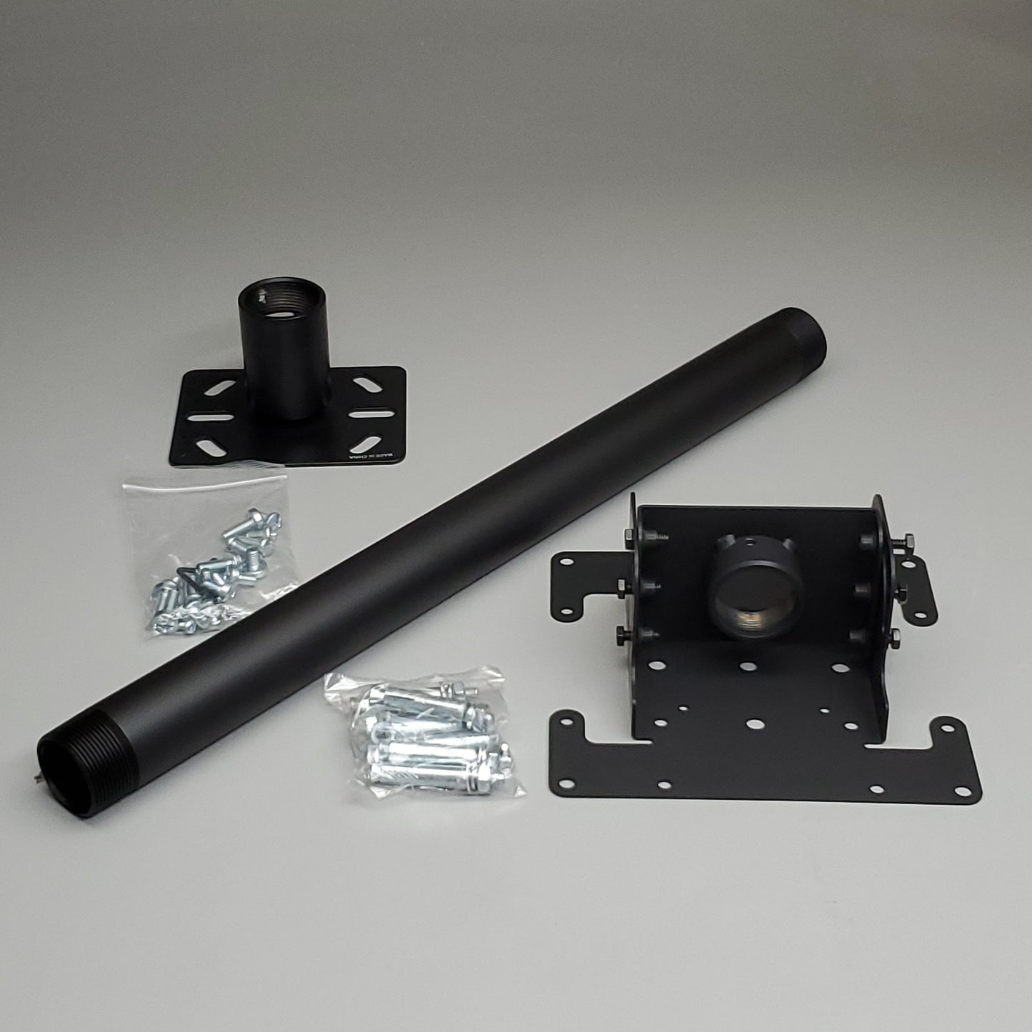 Projector TV Mount Kits 24"L Pole 6" x 6" Ceiling mount 8.5" x 8.5" Projector plate Black