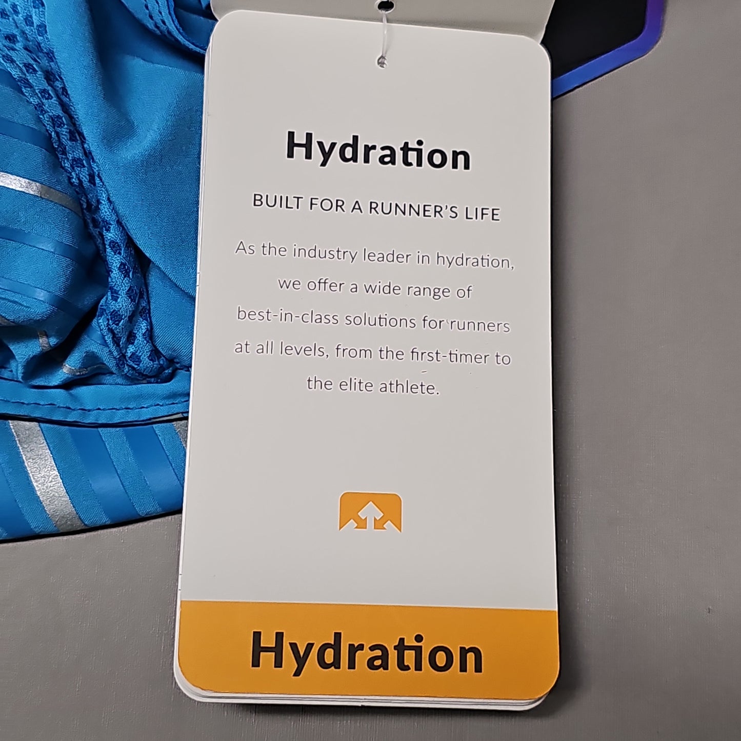 NATHAN Pinnacle 12 Liter Hydration Race Vest Unisex Sz M Blue Me Away/Finish Lime (New)