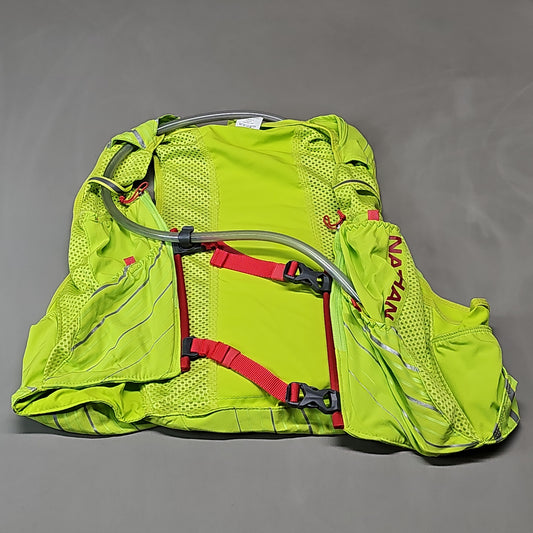 NATHAN Pinnacle 12 Liter Hydration Race Vest Womens Sz XL Finish Lime/Hibiscus (NWOT)