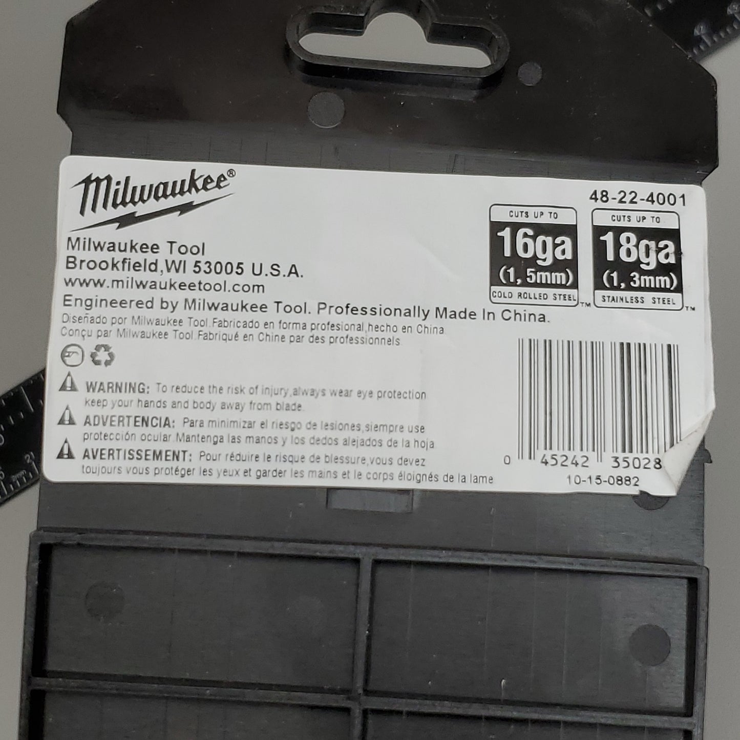 Milwaukee 48-22-4001 16 in. Bulldog Tinner