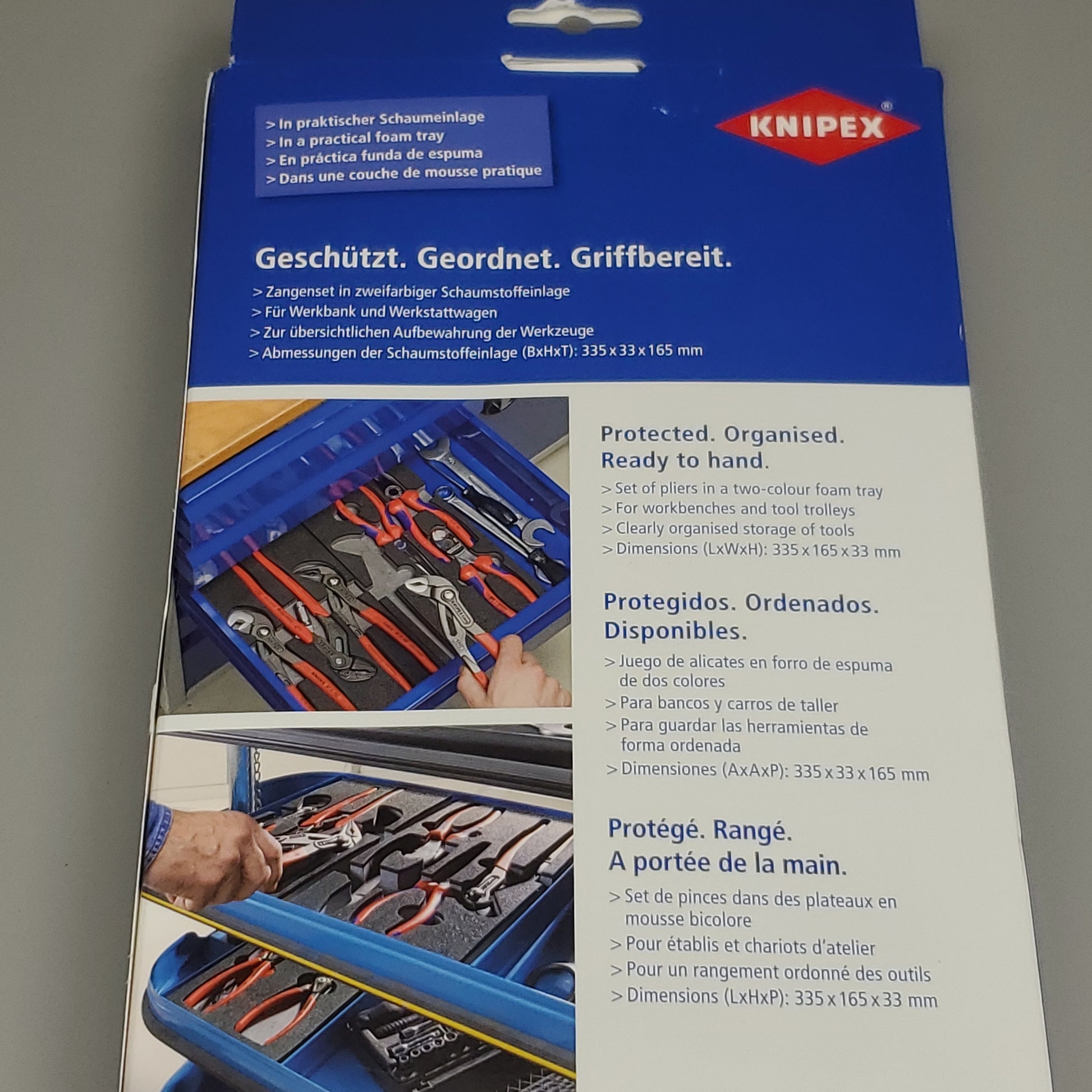 Circlip Snap-Ring Plier Set In Foam Tray, Knipex-Werk