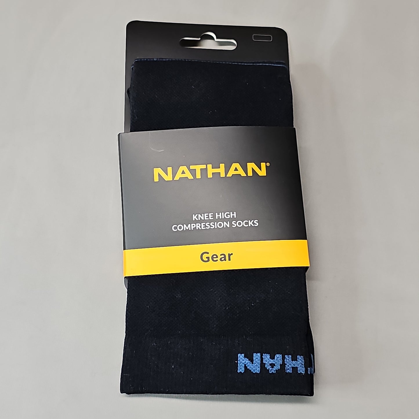 NATHAN Speed Knee High Compression Socks Sz M Black NS10660-00001-M (New)