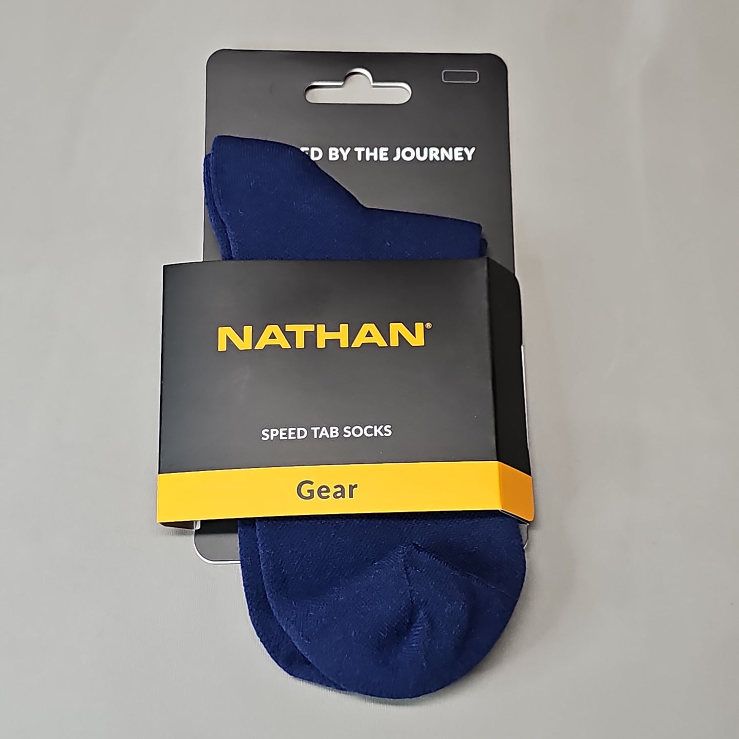 NATHAN Speed Tab Low Cut Socks Unisex Sz S Peacoat NS10580-00001-S (New)