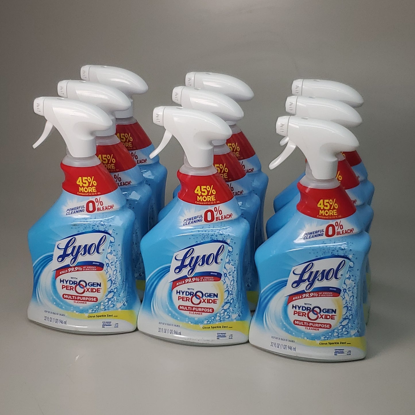 LYSOL 9-PACK! Multi-Purpose Cleaner Disinfectant w/ Citrus Sparkle Zest Scent (New)