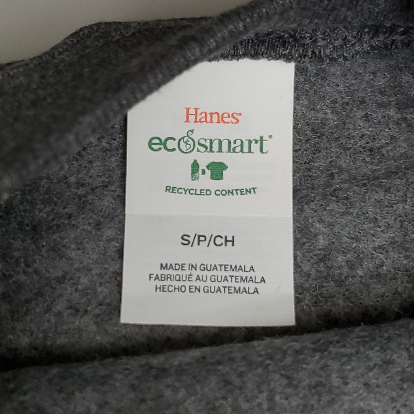 HANES EcoSmart 36 PK! Classic Pullover Crewneck Sweatshirts Sz S Heathered Charcoal (New)