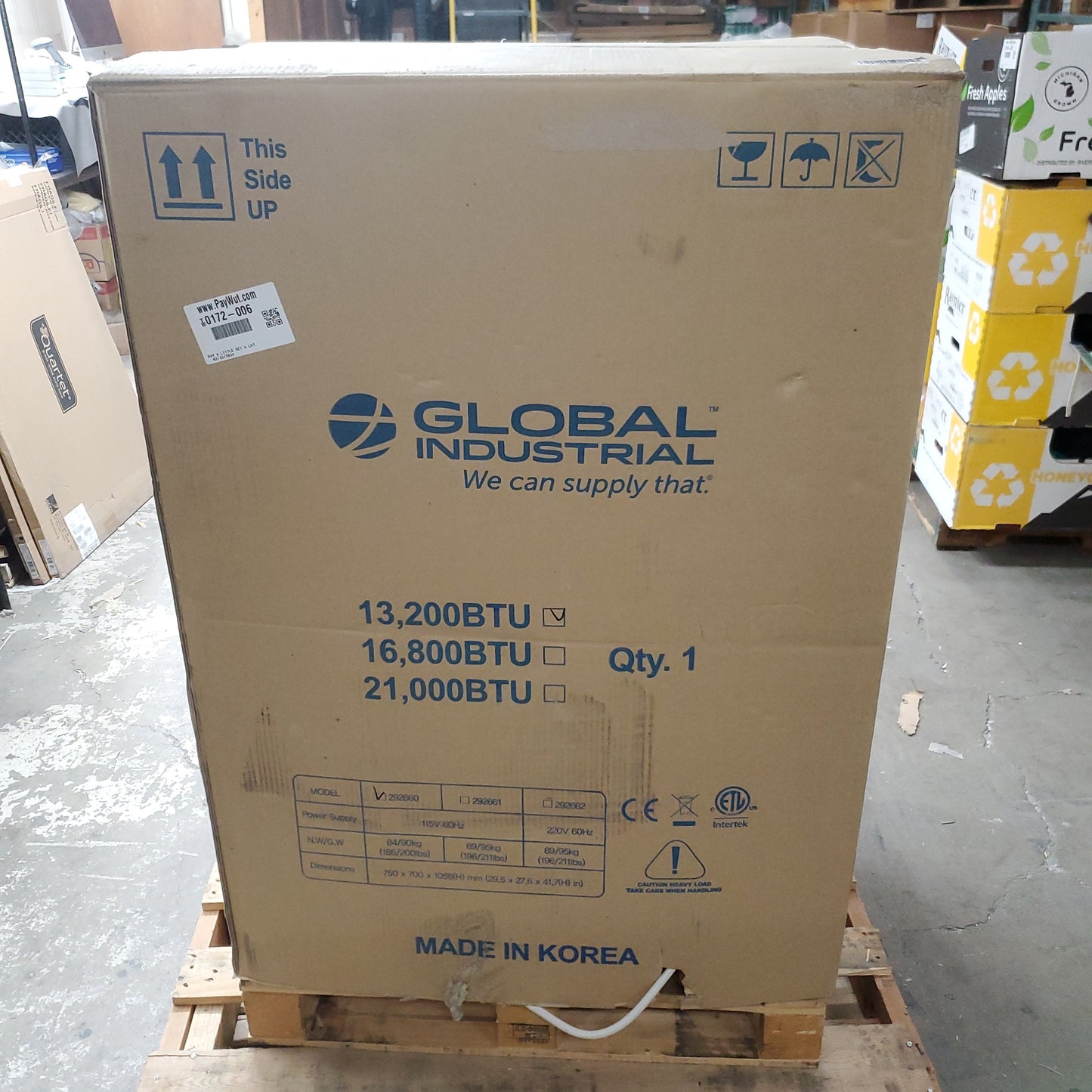 GLOBAL INDUSTRIAL Portable Air Conditioner W/ Cold Air Nozzles 292660 (New)