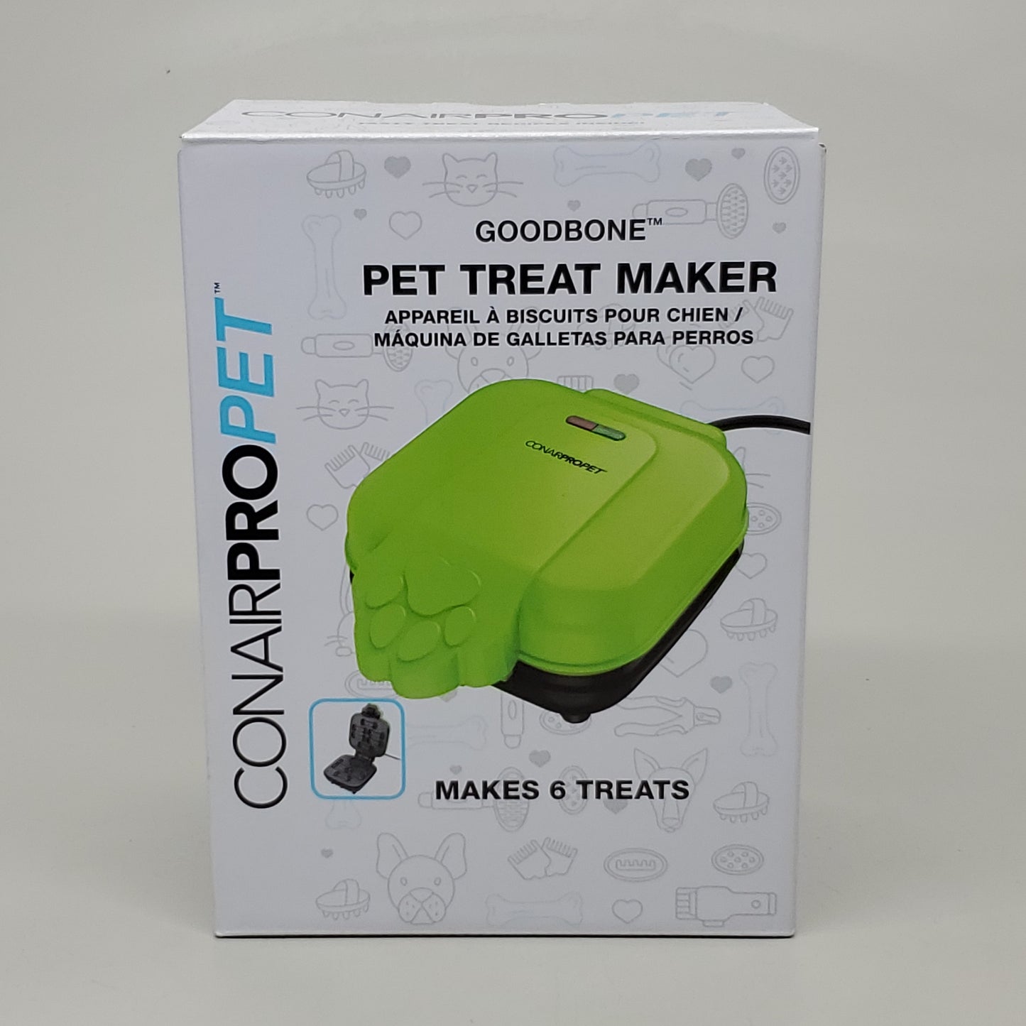 CONAIRPRO PET Goodbone Pet Treat Maker w/Cuisine Recipe Book Green V22568