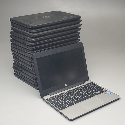 ZA@ Lot of 18 HP Chromebook 11 G5 Laptop 11.6" Grey (AS-IS, Not Tested, Chargers Sold Separately)