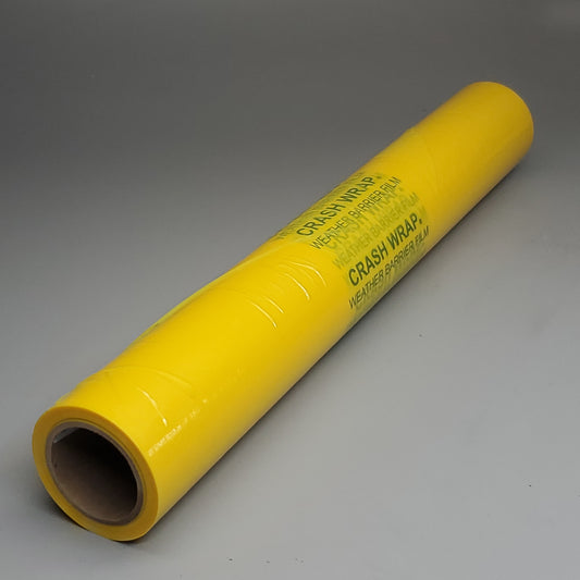 HALDON Barrier Films CrashWrap Weather Barrier Film 30"X200' 3Mil Yellow