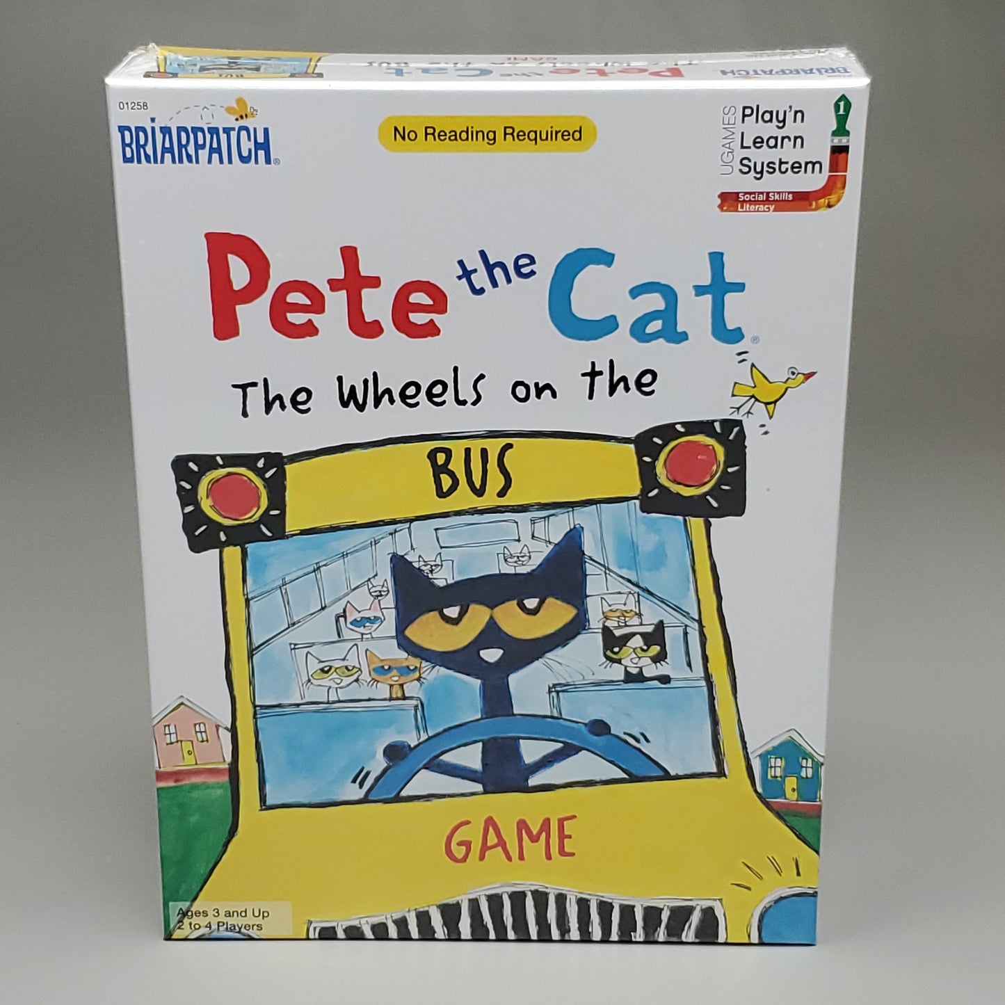 BRIARPATCH Pete the Cat The Wheels On The Bus Game Ages 3+ 2-4 Players