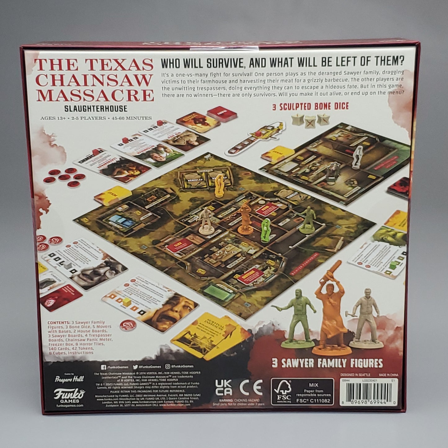 FUNKO The Texas Chainsaw Massacre Slaughterhouse Board Game 2-5 13+ 69944